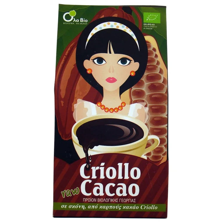 ΚΑΚΑΟ CRIOLLO RAW 200γρ ΒΙΟ