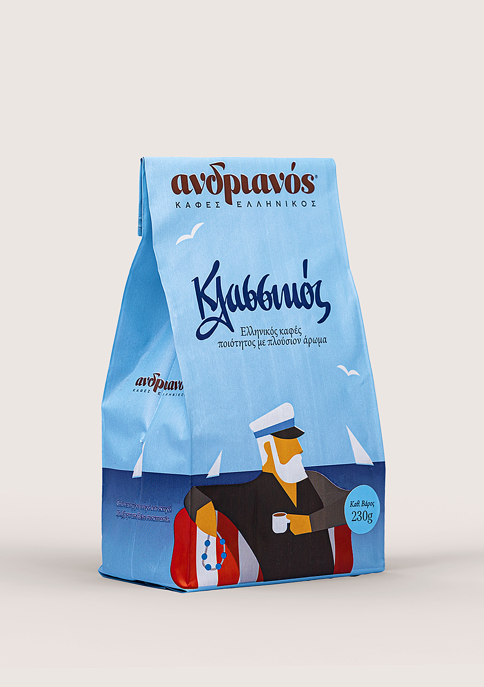 ΚΑΦΕΣ ΕΛΛΗΝΙΚΟΣ «ΚΛΑΣΣΙΚΟΣ» ΑΝΔΡΙΑΝΟΣ 230γρ - Image 2